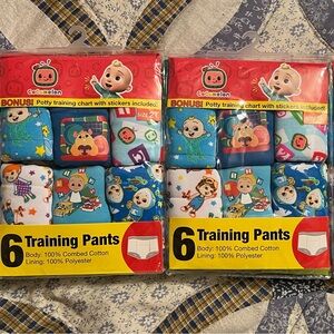 Four packs of Cocomelon Training Pants Set